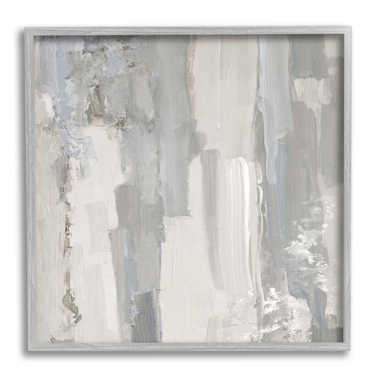 Stupell Industries Grey Brushed Abstract Arrangement Framed Giclee Art